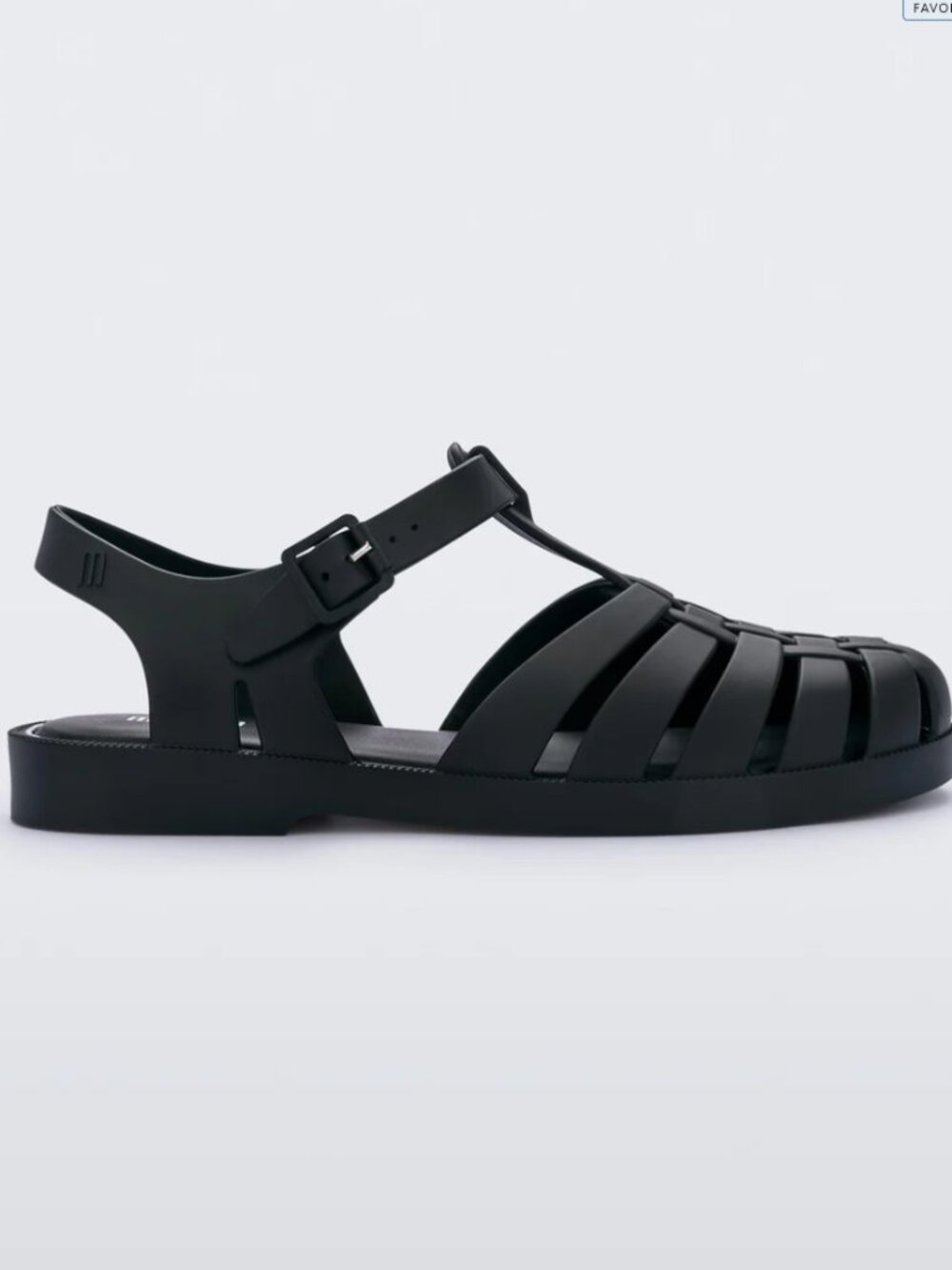 Melissa Possession Black Jelly Flats
